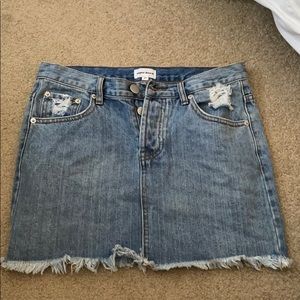 Superdown Jean mini skirt